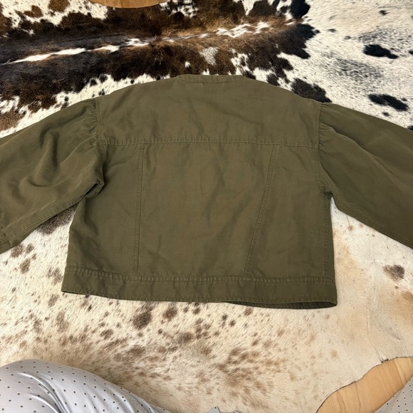 ULLA JOHNSON‎ Kloe Jacket in Olive Military Size 10 - Picture 9 of 12